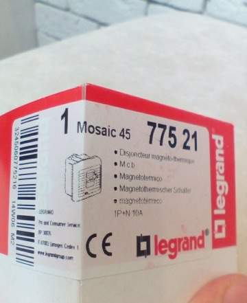 Legrand mosaic 7752 автомат. термомагнитный выключ