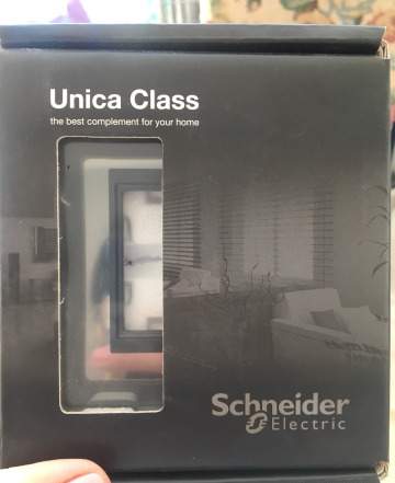 Рамка Unica Class Черусти стекло Schneider Electric