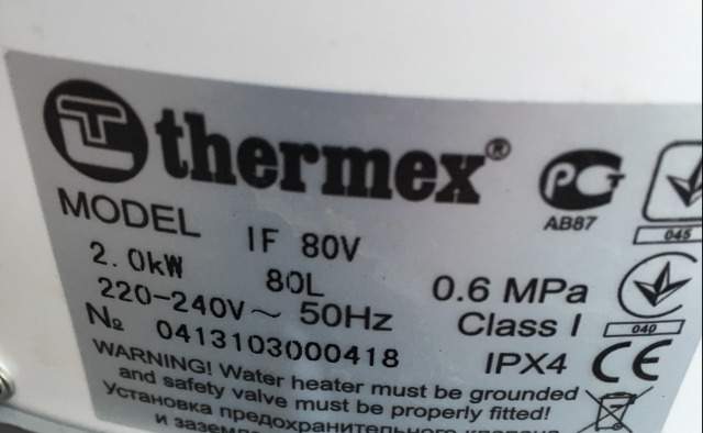 Thermex if 80 v