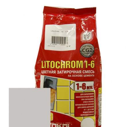 Затирка Litokol Litochrom 1-6 C.30 жемчужно-серая