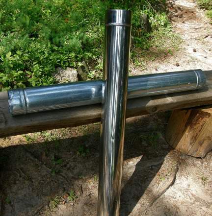 Трубы 0.5x110 мм Х 1.0 м, нержавейка для печки