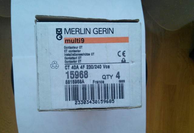 Модульные контакторы Merlin Gerin CT 40A 4F