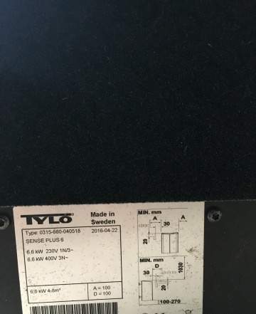  новая печь Tylo Sense Plus 6 + пульт Tyl