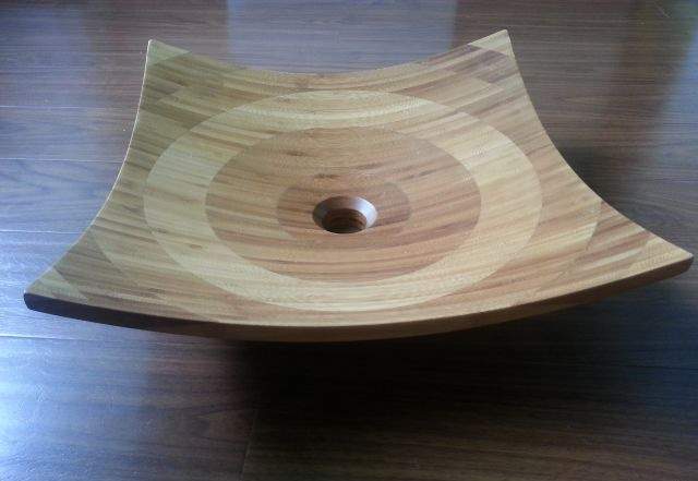 Деревянная раковина из натурального бамбука