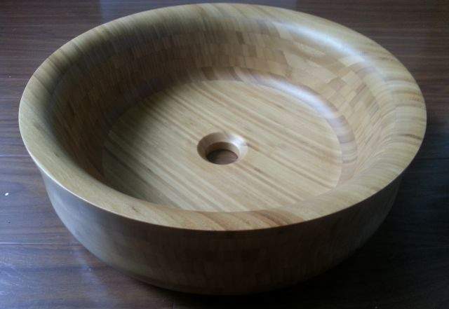 Деревянная раковина из натурального бамбука