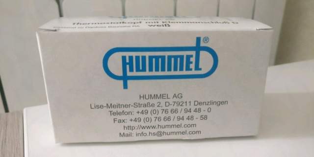 Термоголовка для радиаторов hummel AG