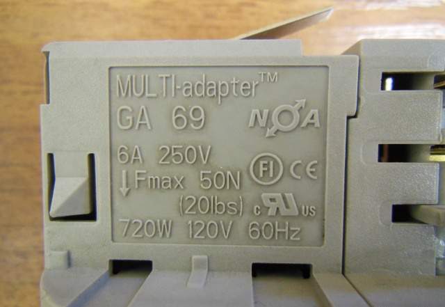 Мультиадаптер Nordic 6А, 250V GA69