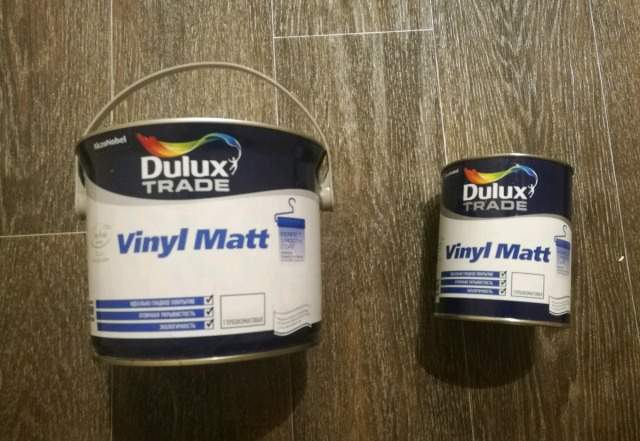 Краска матовая dulux trade vinyl matt