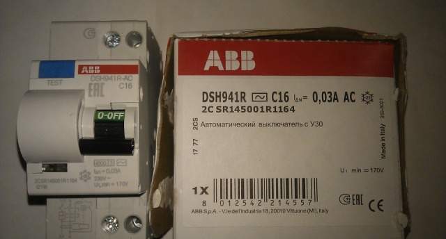 ABB Автоматический выключатель с узо DSH941R