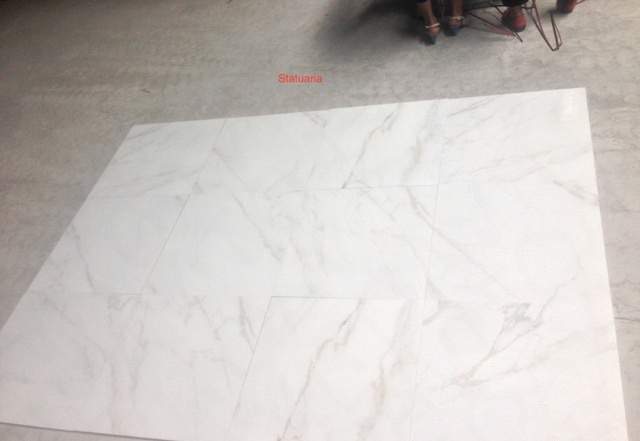 Плитка керамогранит белая, Carrara Bianca 600х600