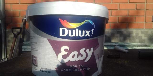 Краска для стен и обоев dulux easy