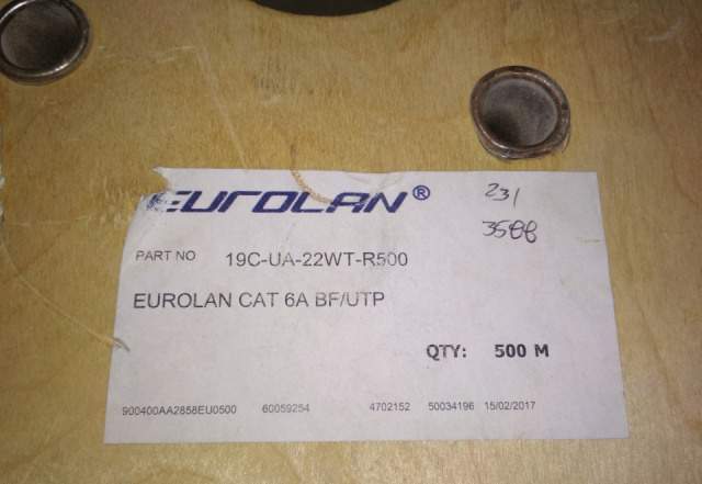 Eurolan кабель витая пара кат. 6A BF/UTP (U/UTP)