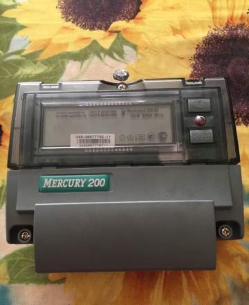 Счётчик учёта электроэнергии Mercury 200 ЖК диспле