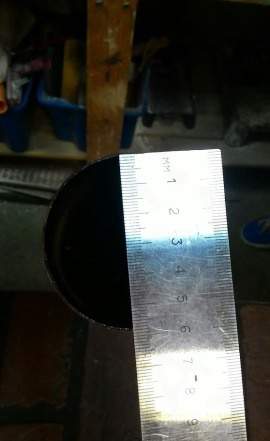Ножка сталь, хром, круглая, высота 1100 мм, d60 мм