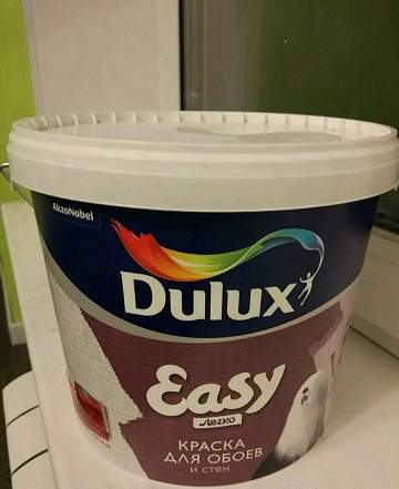 Краска Dulux Easy для обоев