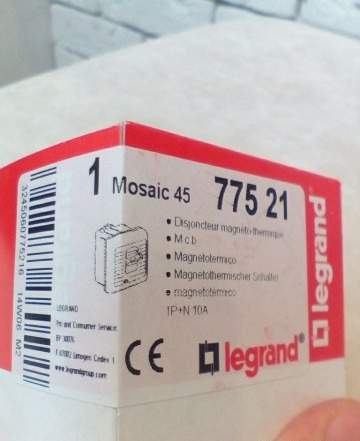 Legrand mosaic 7752 автомат. термомагнитный выключ