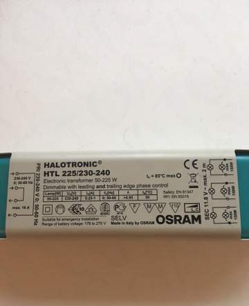 Трансформатор osram электронный HTL 225/230-240