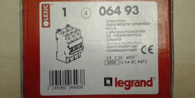 Legrand Автомат 3P c50 400V Серии DX