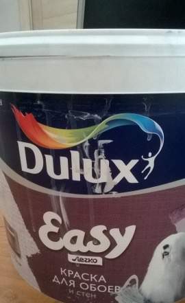Краска для обоев Dulux Easy