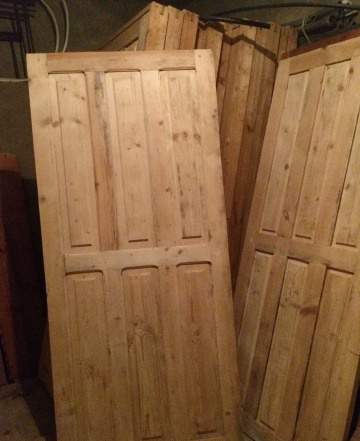 Двери деревянные филенчатые с коробкой новые и б/у