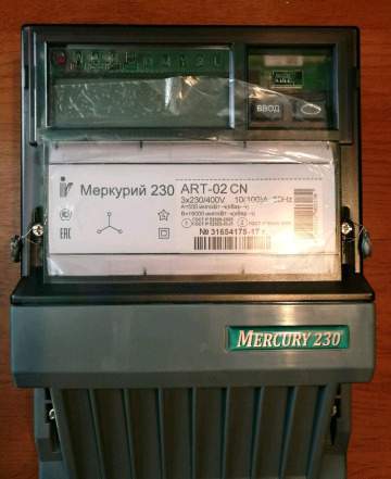 Электросчетчик трехфазный Меркурий 230 ART-02