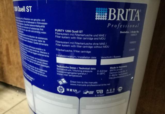 Профессиональный водяной фильтр brita 1200